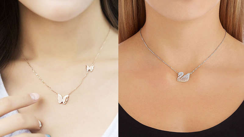 Mặt dây chuyền nữ hình động vật